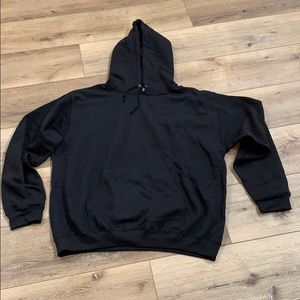 Black hoodie with pockets 3XL